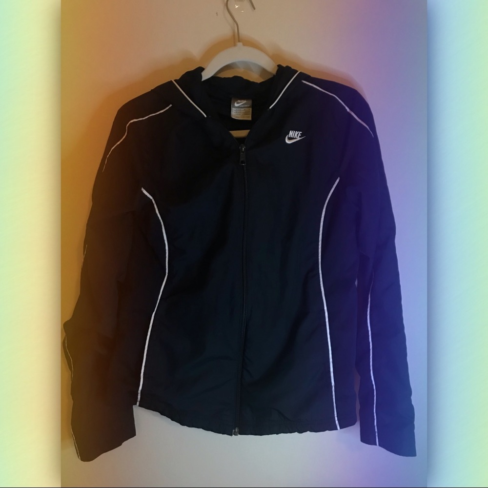 Navy blue Nike windbreaker